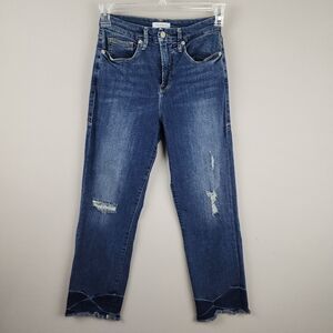 Good American Women's Distressed Straight Jeans Sz 6